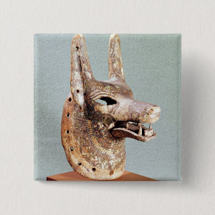 Kopf von Anubis, mit einem eingehängten Kiefer Button