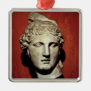 Kopf von Apollo von Ephesus Ornament Aus Metall