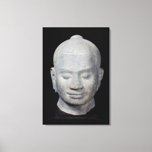 Kopf von Art König-Jayavarman VII Bayon Leinwanddruck