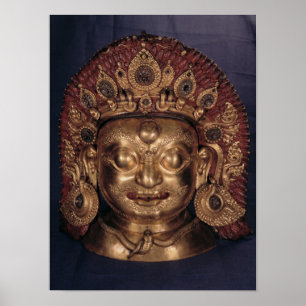 Kopf von Bhairava, Ende des 17. Jahrhunderts Poster
