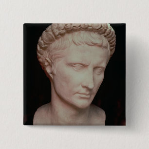 Kopf von Caesar Augustus Button