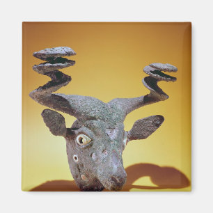 Kopf von einem Stier, vom Irak, c.2000 BC Magnet