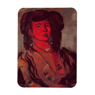 Kopf von Kate ein Horn (Öl auf Leinwand) Magnet