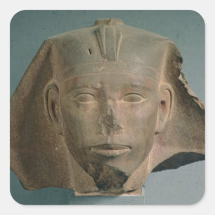 Kopf von König Djedefre, von Abu Roash, altes Quadratischer Aufkleber