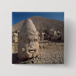 Kopf von Zeus-Oromandes Button