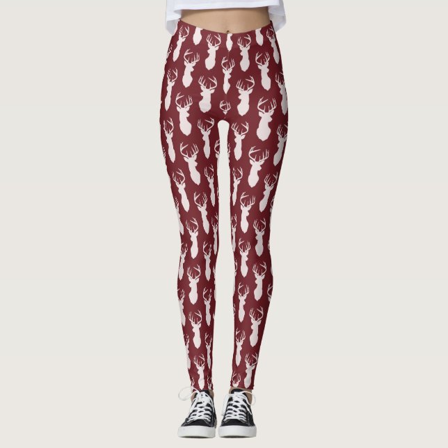 Kopfausdruck des Stags Leggings (Vorderseite)