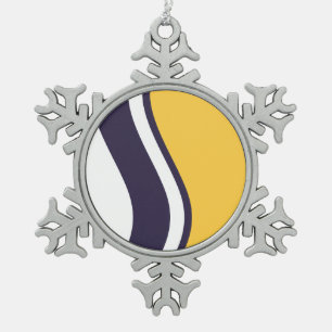 Kopfbänder ohne Schiebeschuss Schneeflocken Zinn-Ornament