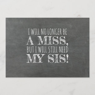 Kopfbrett Bridesmaid / Vorschlag für eine Trauzeug Einladung