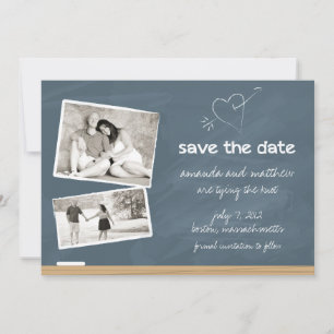 Kopfbrett Save the Date mit Fotos