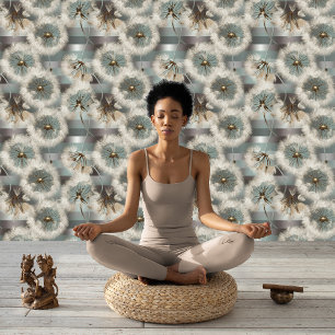 Köpfe aus Kronleuchter auf Aquamariner Pastellscha Tapete