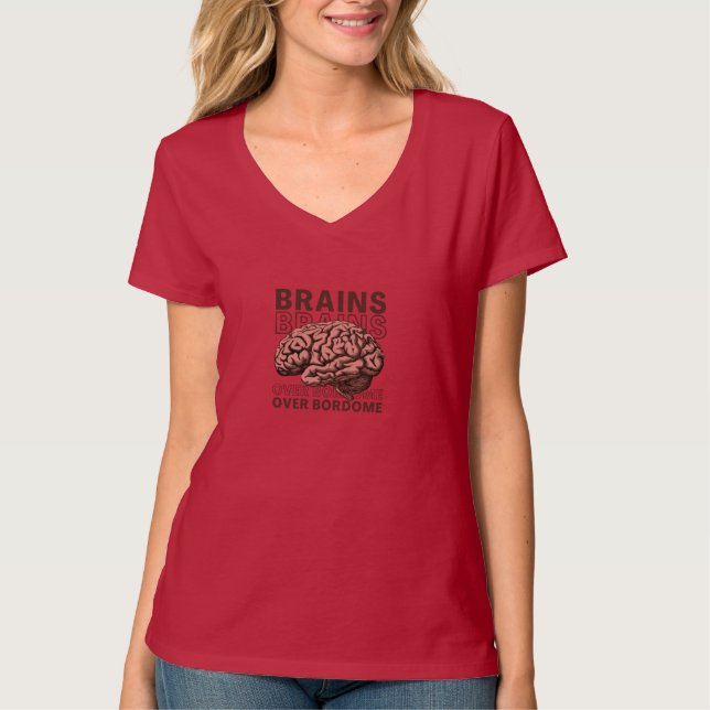 Köpfe statt Langeweile T-Shirt (Vorderseite)