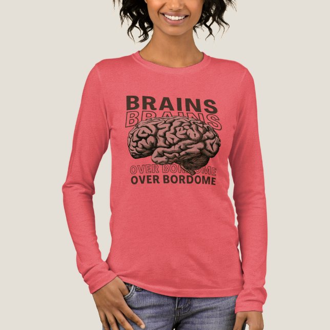 Köpfe statt Langeweile Tri-Blend Shirt (Vorderseite)