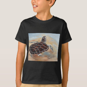 Kopfes herauf Schildkröte-T-Shirt T-Shirt