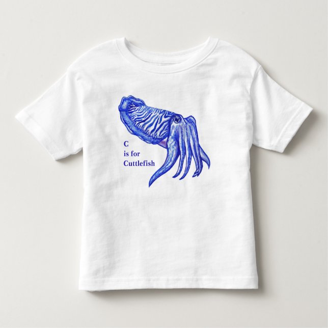 Kopffüßer-Grafik-Baby und der T - Shirt der Kinder (Vorderseite)