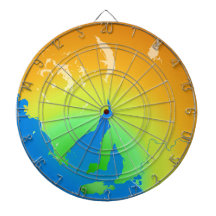 Kopffüßer-Land-australischer Kartesüddartboard