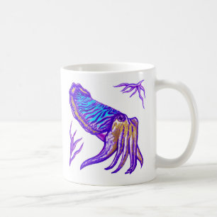 Kopffüßer-Mehrfarbengrafik-Tasse Tasse