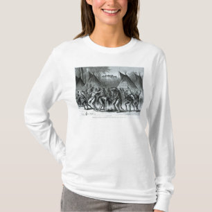 Kopfhaut-Tanz 'von den Skizzen des Inders Warfare T-Shirt