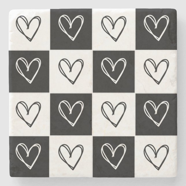 Kopfhörer an der Tafel Steinuntersetzer (Vorderseite)