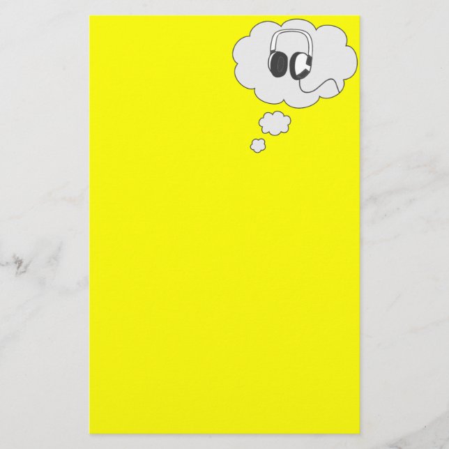 Kopfhörer Briefpapier (Vorderseite)