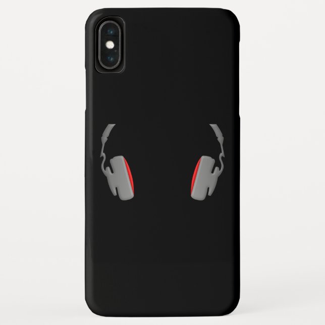 Kopfhörer Cool einfach und elegant Case-Mate iPhone Hülle (Rückseite)