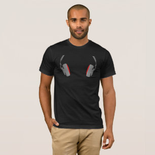 Kopfhörer Cool einfach und elegant T-Shirt