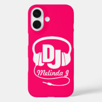 Kopfhörer DJ Mädchenname rosa