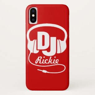 Kopfhörer DJ nannten roten und weißen iphone Case-Mate iPhone Hülle