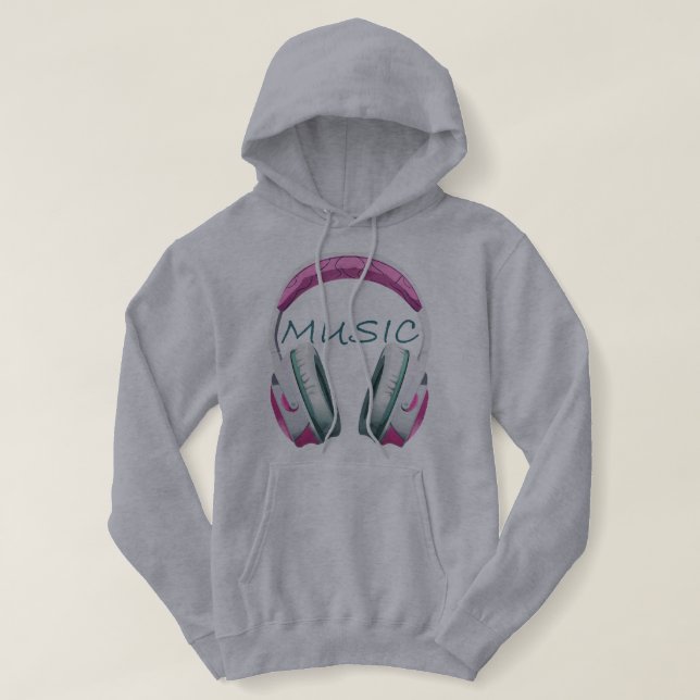 Kopfhörer für Mädchen Hoodie (Design vorne)