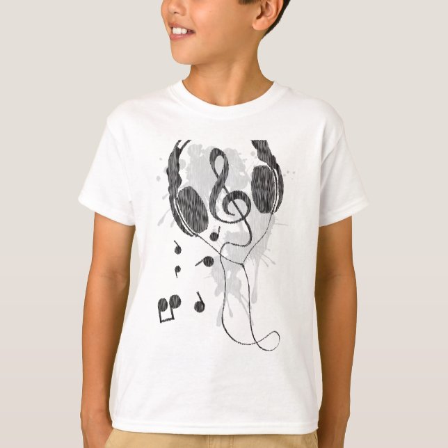 Kopfhörer(G) T-Shirt (Vorderseite)