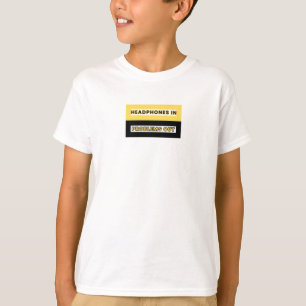 "Kopfhörer in Problems Out" - Musiküberholungsdesi T-Shirt