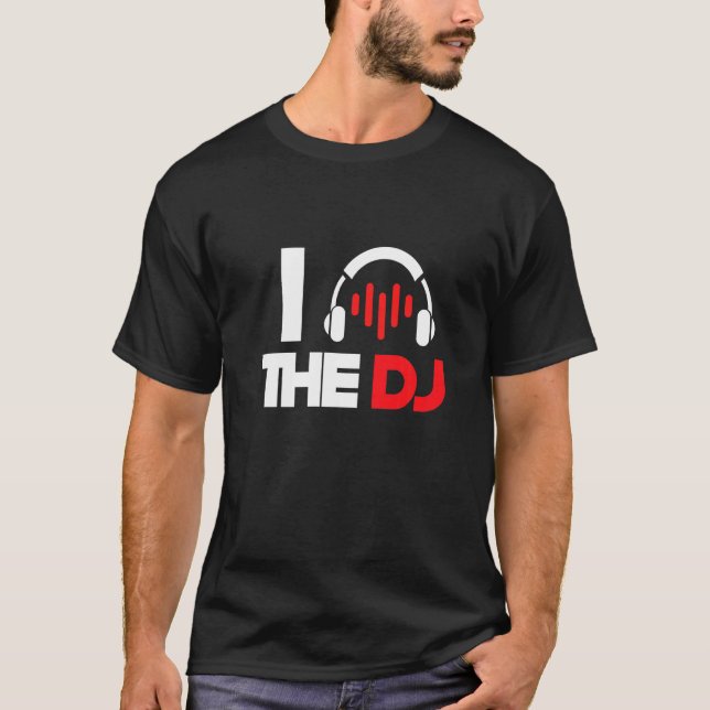 Kopfhörer Liebe Dj Deejay Music Turntable Techno P T-Shirt (Vorderseite)