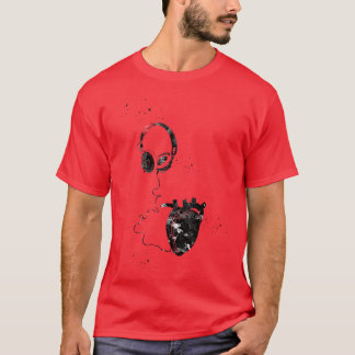 Kopfhörer mit Herz 2 T-Shirt