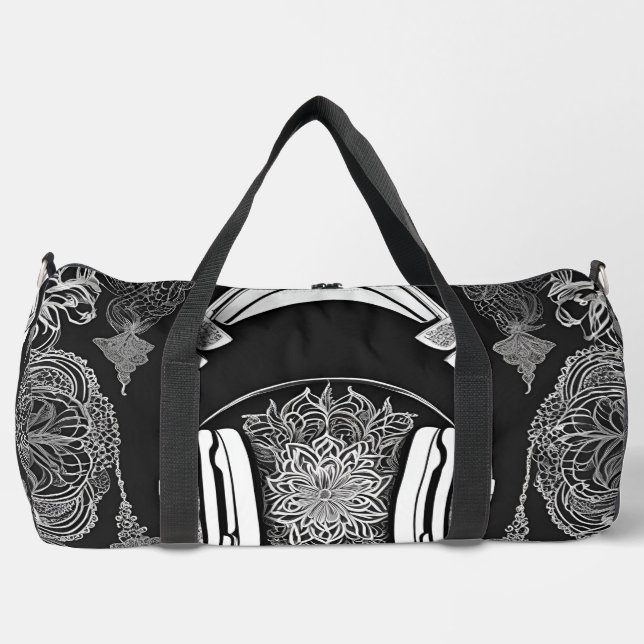 Kopfhörer-Modus AI-Kunst Duffle Bag (Vorderseite)