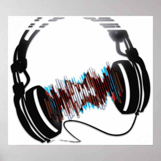 Kopfhörer Poster (Vorne)