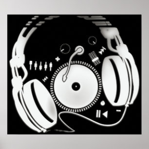 Kopfhörer Poster