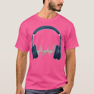 Kopfhörer Soundwaves Disc Jockey Edm Earphones Dj T-Shirt