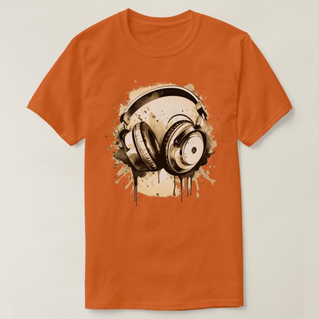 Kopfhörer T-Shirt (Design vorne)