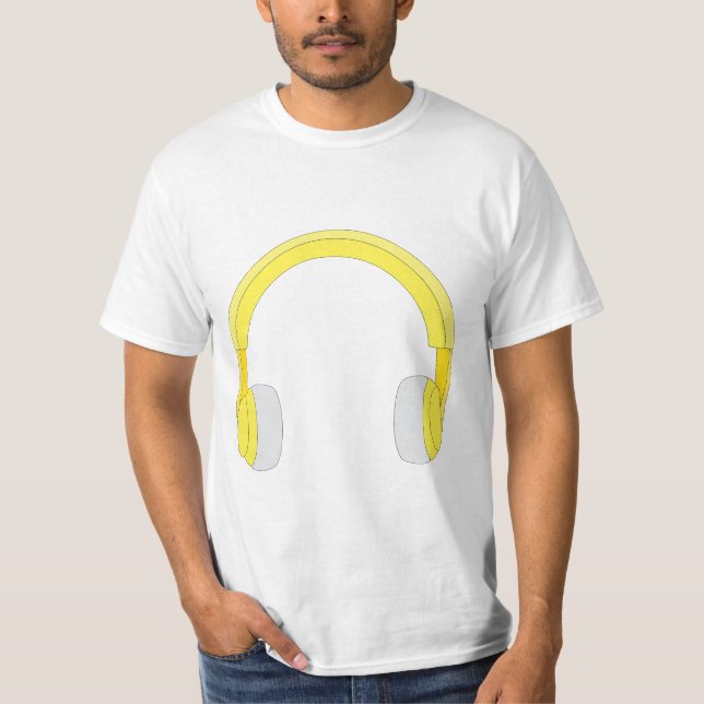 Kopfhörer T-Shirt (Vorderseite)