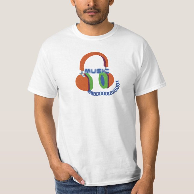 Kopfhörer T-Shirt (Vorderseite)
