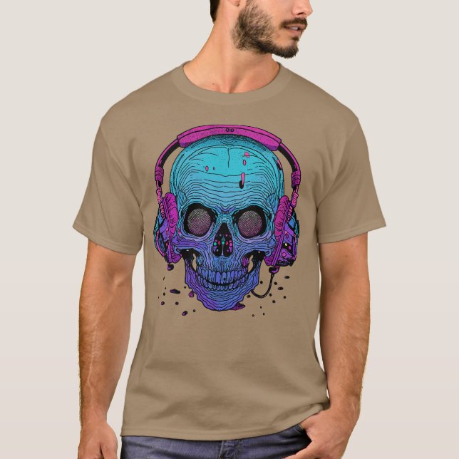 Kopfhörer T-Shirt (Vorderseite)