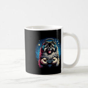 Kopfhörer Videospiel Keeshond Hund Gaming Kaffeetasse