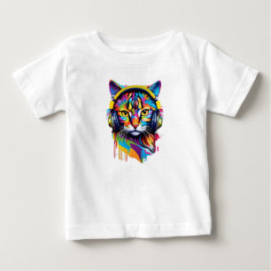 Kopfhörerkatze Baby T-shirt