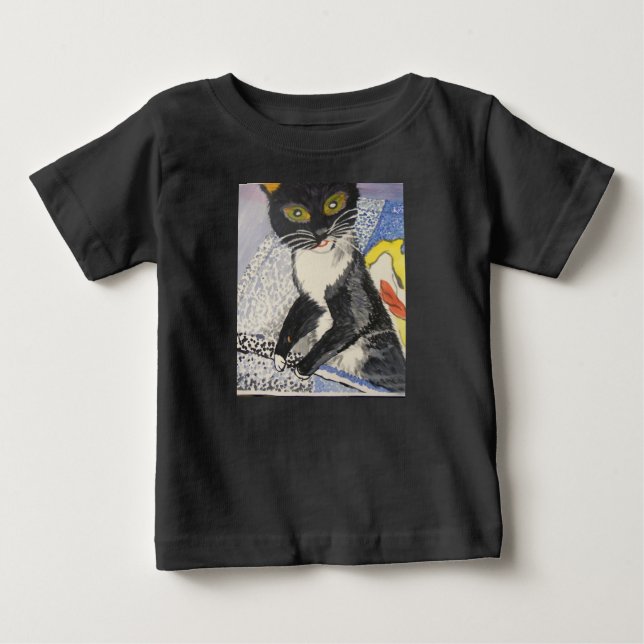 Kopfkätzchen Baby T-shirt (Vorderseite)