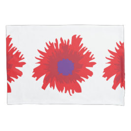 Kopfkissen aus lila Blume Kissenbezug