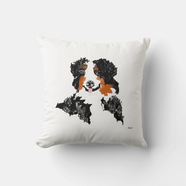 Kopfkissen : Bernese Mountain Dog Kissen (Vorderseite)
