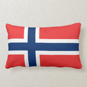 Kopfkissen der norwegischen Flagge Lendenkissen