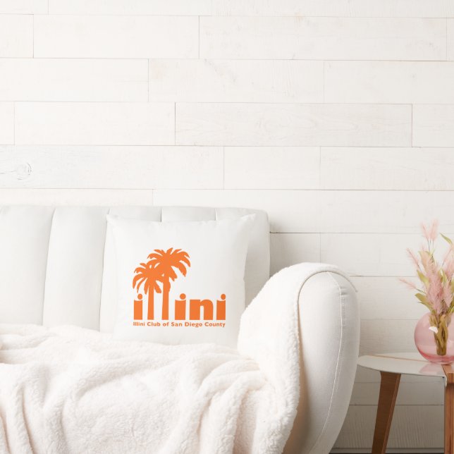 Kopfkissen mit dem San Diego Illini Logo Kissen (Liege)