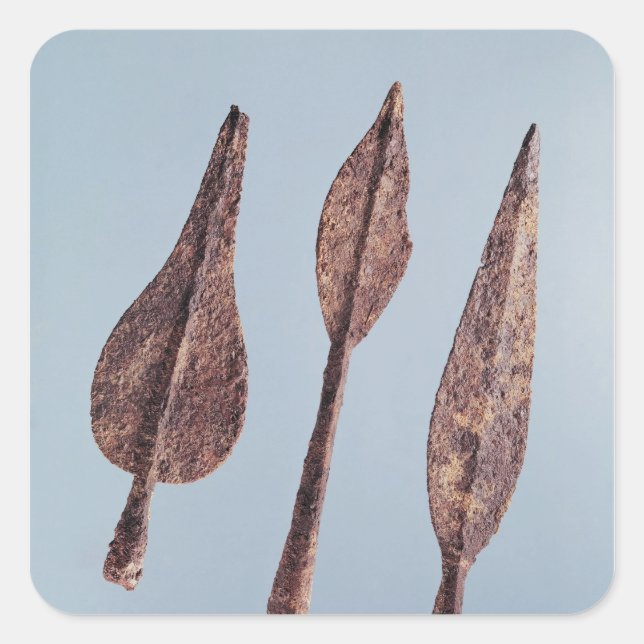 Kopfköpfe Quadratischer Aufkleber (Vorderseite)