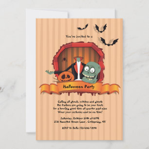 Kopflose Halloween-Party-Einladungen Einladung