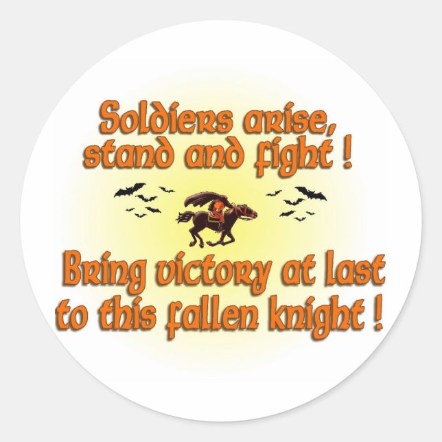 Kopflose Rosmarin-Sticker Runder Aufkleber (Vorderseite)